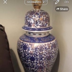 Blue and white ceramic beautiful vase
